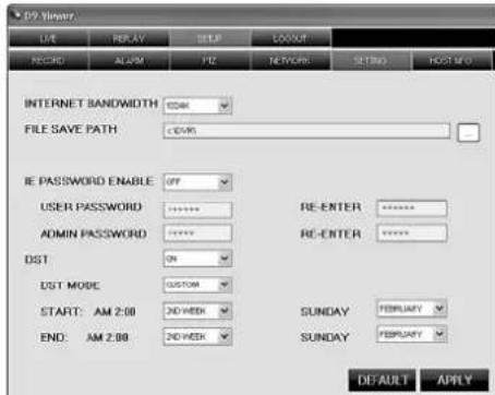 Monacor DMR188 - SETUP/NETWORK - 2