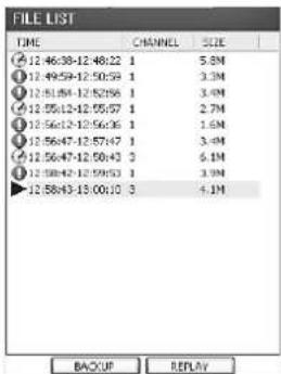 Monacor DMR188 - Vista "REPLAY" - 2