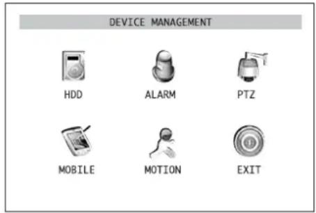Monacor DMR188 - Configuración/borrado del disco duro - 1