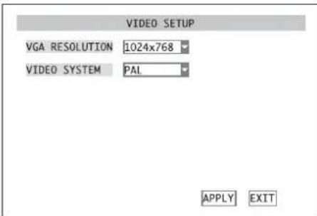 Monacor DMR184 - Videoeinstellungen - 1