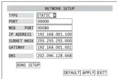 Monacor DMR184 - Setting up a network connection - 1