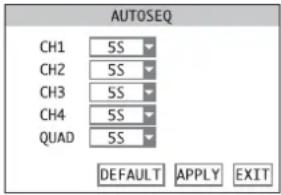 Monacor DMR184 - Configuración de la función de secuencia - 1