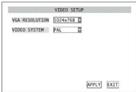 Monacor DMR184 - Ajustes de video - 1