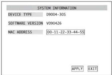 Monacor DMR184 - Indicating system information - 1