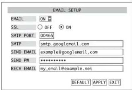 Monacor DMR184 - Notification por email - 1