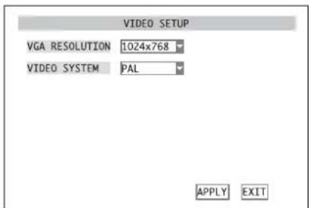 Monacor DMR184 - Reglages video - 1