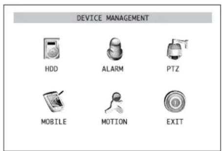 Monacor DMR184 - Configuring/deleting the hard disk - 1