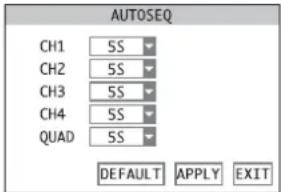 Monacor DMR180 SET - Configuring the sequence function - 1