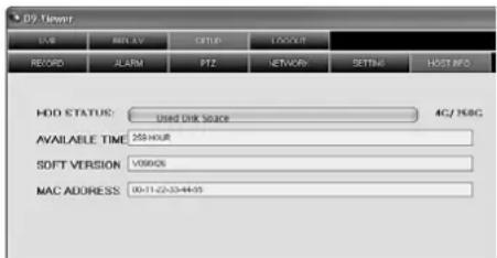 Monacor DMR180 SET - SETUP/HOSTINFO - 1
