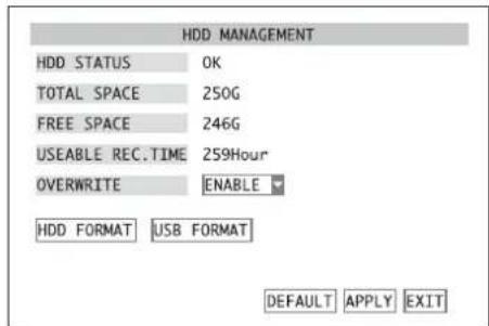 Monacor DMR180 SET - Preparare/cancellare il disco rigido - 2