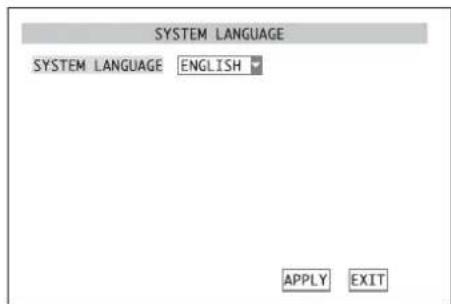 Monacor DMR180 SET - Changing the menu language - 2