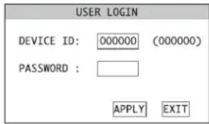 Monacor DMR180 SET - Activating the password protection - 1