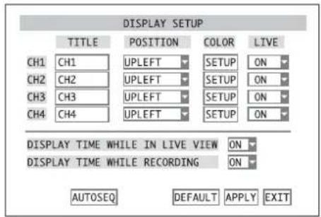 Monacor DMR180 SET - Nom de la caméra - 1