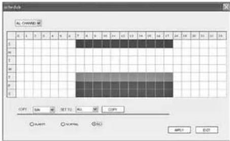 Monacor DMR180 SET - Vista "SETUP" - 2