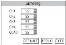 Monacor DMR180 SET - Configuración de la función de secuencia - 1