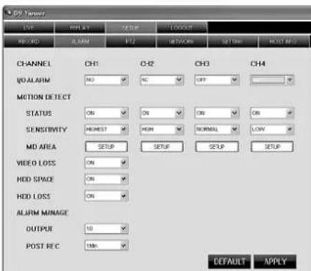 Monacor DMR180 SET - Schermata "SETUP" - 3