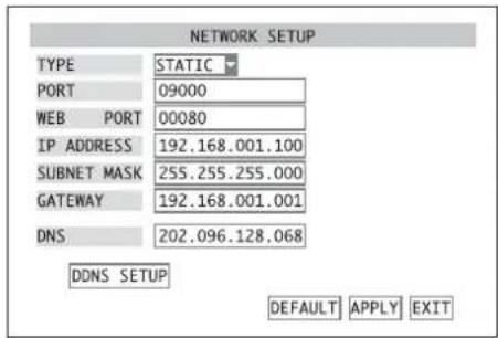 Monacor DMR180 SET - Setting up a network connection - 1