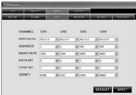 Monacor DMR180 SET - Schermata "SETUP" - 5