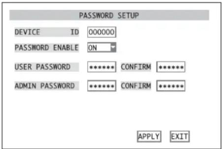 Monacor DMR180 SET - Passwortschutz einrichten - 1