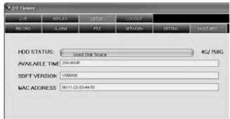 Monacor DMR180 SET - SETUP/HOSTINFO - 1