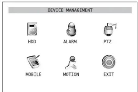 Monacor DMR180 SET - Configuration /effacement du disque dur - 1