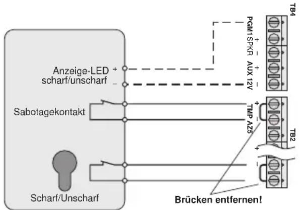 Monacor DA8000 - Schlüsselschalter oder Code-Schloss - 1