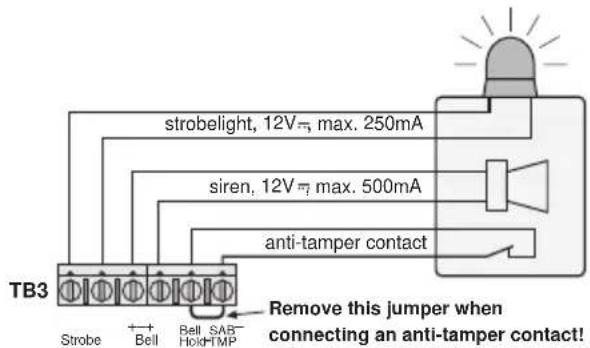Monacor DA8000 - Alarm unit or individual strobelight and siren - 1