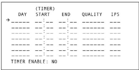 Monacor DMR1608A - Menu "TIMER" - 1