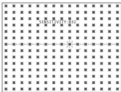 Monacor DMR1608A - Affichage du menu pour le détecteur - 1
