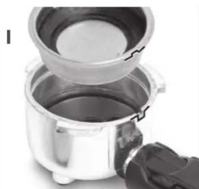 BEEM iJoy Café Ultimate - Uso del soporte de filtros y elementos de filtró - 5