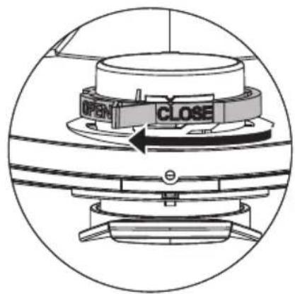 Spit AC1630P - Bedienung des Drehschiebers - 1