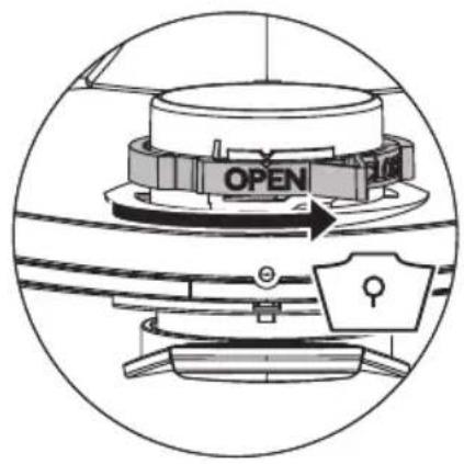 Spit AC1630P - Bediening van de draaischuif - 1