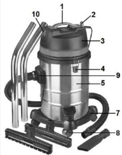 Eurom Force 1240 - Onderdelentekening - 1