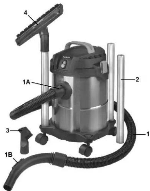 Eurom Force 1012 wetdry - Accessoires standard - 1