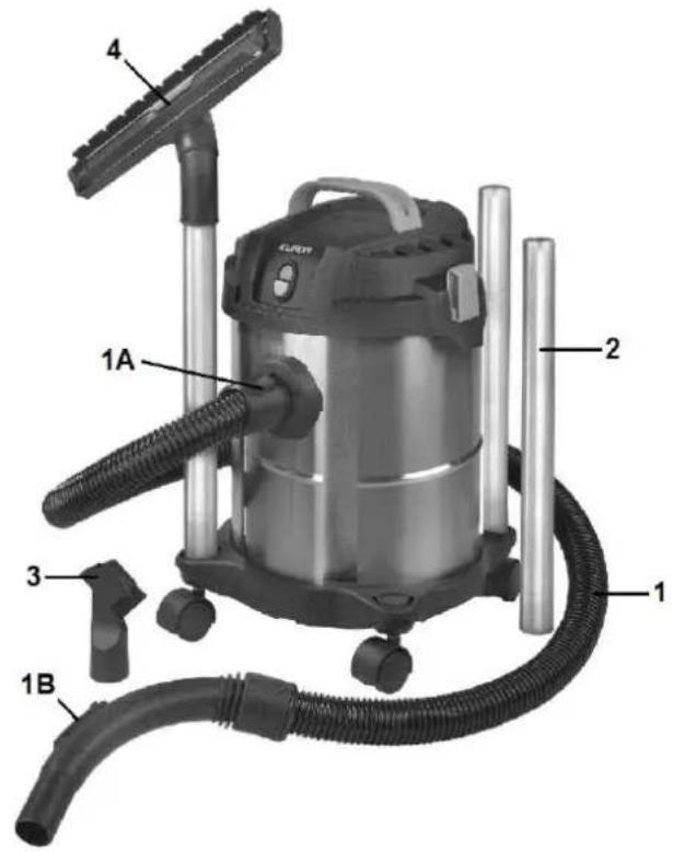 Eurom Force 1012 wetdry - Standaard accessoires - 1