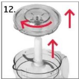 Koenic KHB600 - Utilizzare l'elemento tritatutto - 12