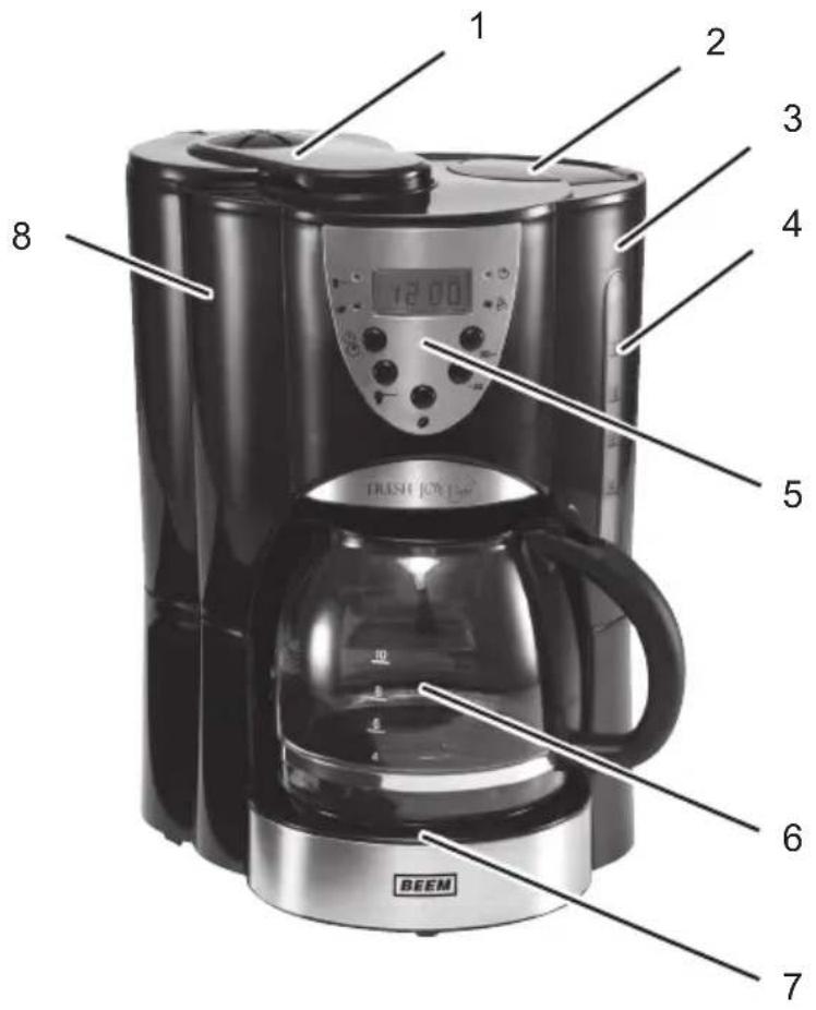 BEEM Fresh Joy Cafe - Plan de l'appareil/étendue de la livraison - 1