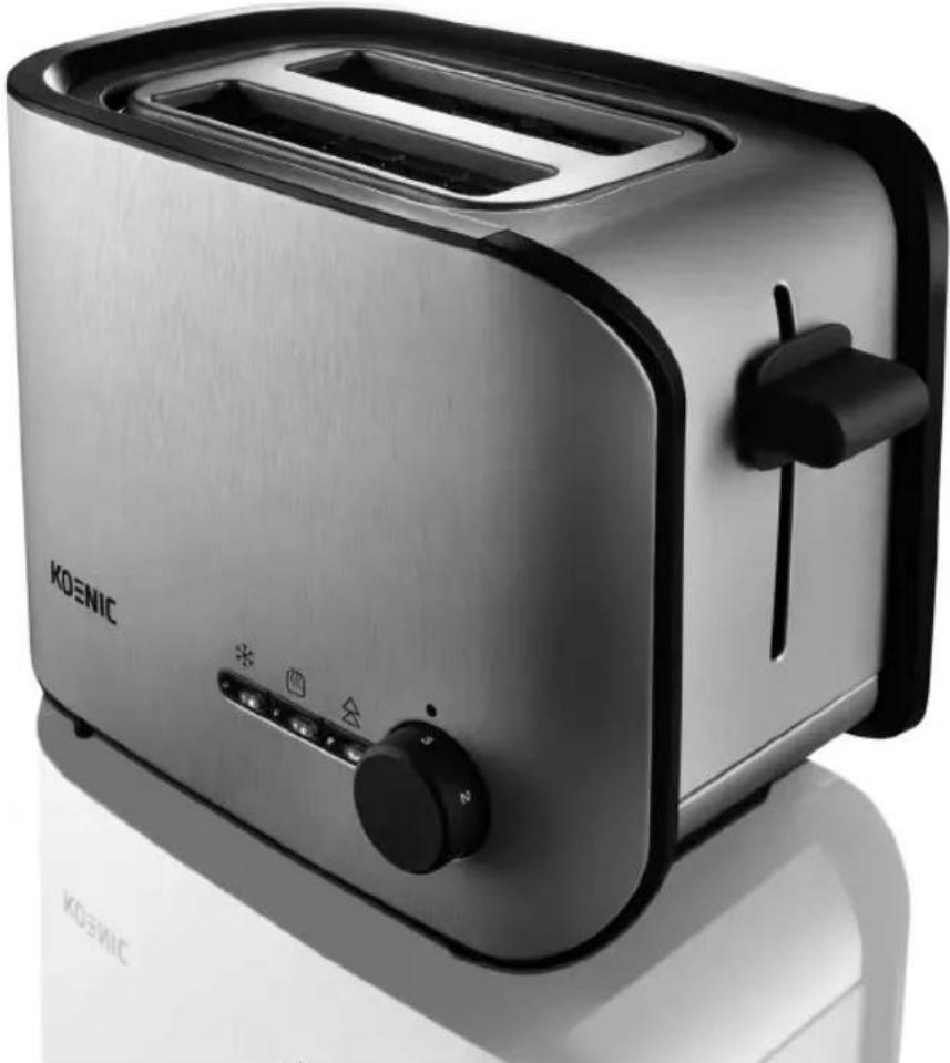 Koenic KTO126 - Toaster Professional Aluminium Edition - 1