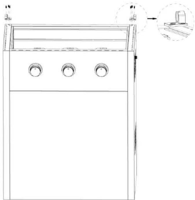 Brixton BQ6363 - Montez les angles destinés à l'installation de la plaque en verre - 2