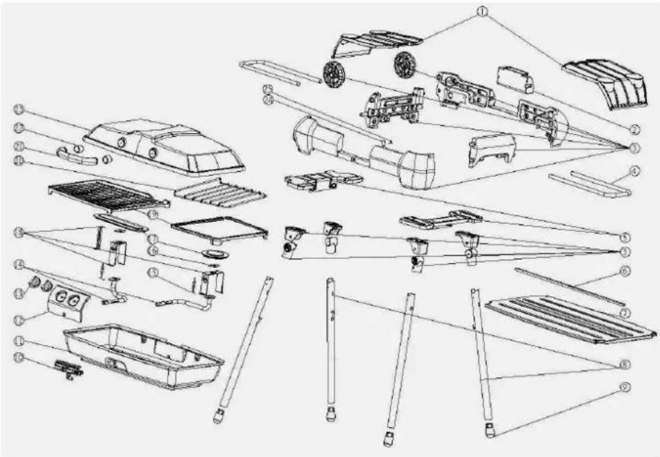 Brixton BQ6332 - Gas hose requirements: - 1