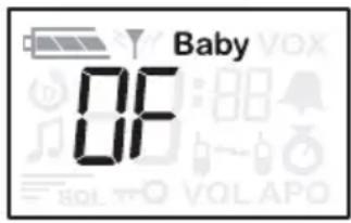 Rocktrail PMR1100 - Hoe de babymonitor uitschakelen: - 1