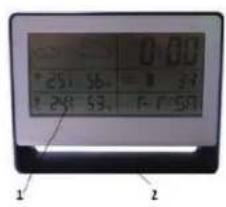 CHACON 54416 - - Station météo avec senseur extérieur sans fil - 1