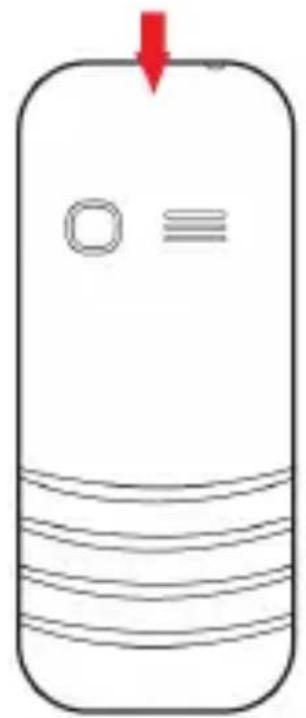 YEZZ Classic C22 - Install the SIM card and battery - 1