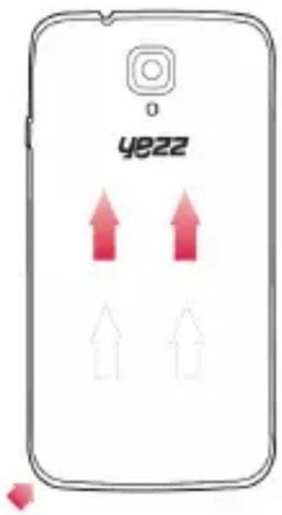 YEZZ Andy C5VP - Installer la carte SIM et la batterie - 1