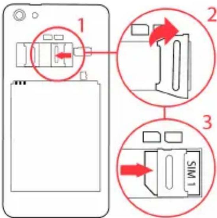 YEZZ Billy 4.7 - Install the SIM card - 2
