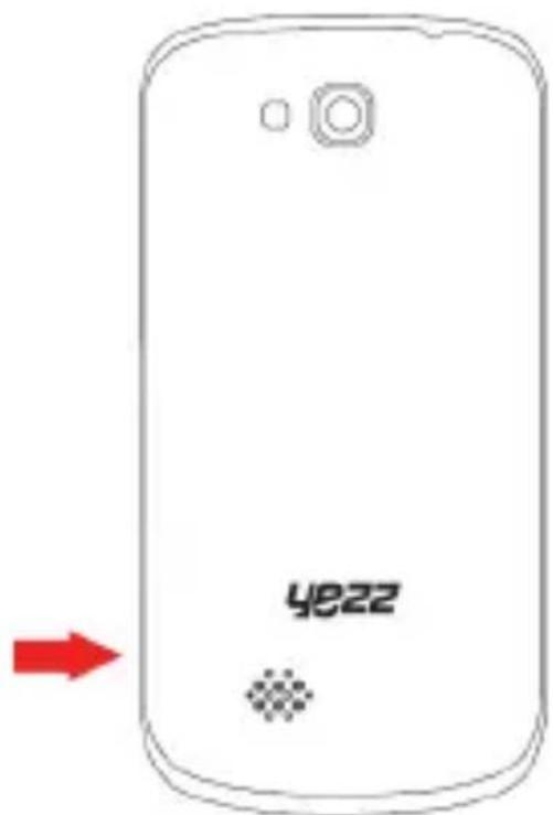 YEZZ Andy C4E - Instaleaza cartela SIM si bateria - 1