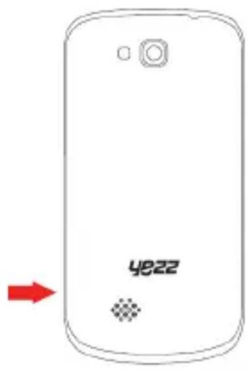 YEZZ Andy C4E - Insertar una tarjeta de memoria (opcional) - 1