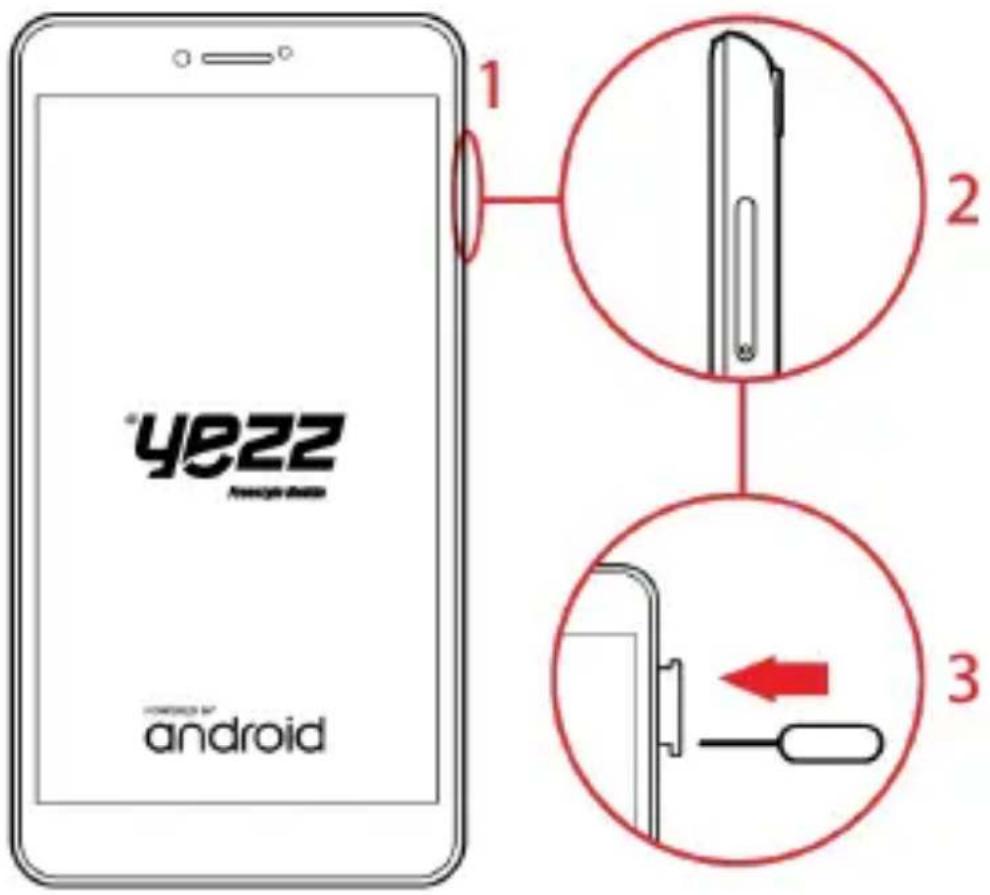 YEZZ Andy 6EL LTE - Installare scheda SIM e a batteria - 1