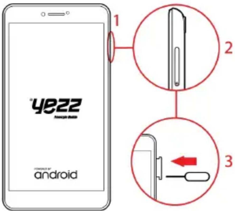 YEZZ Andy 6EL LTE - Installer la carte SIM et la batterie - 1