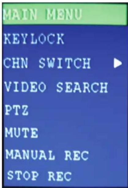 CHACON 34497 - GEBRUIK SUBMENU - 1